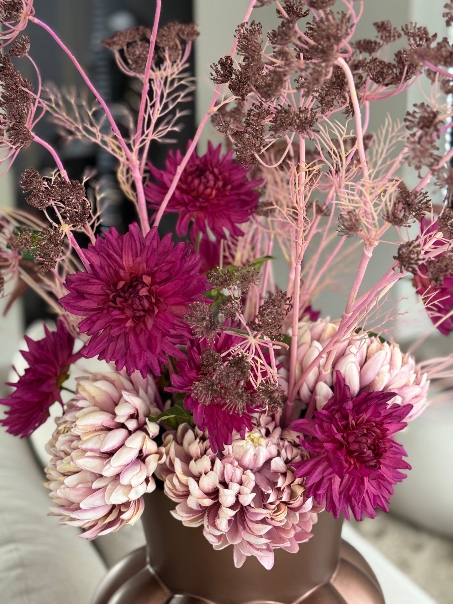 Zijden Silk-ka Boeket XXL:  Pinkish Fall