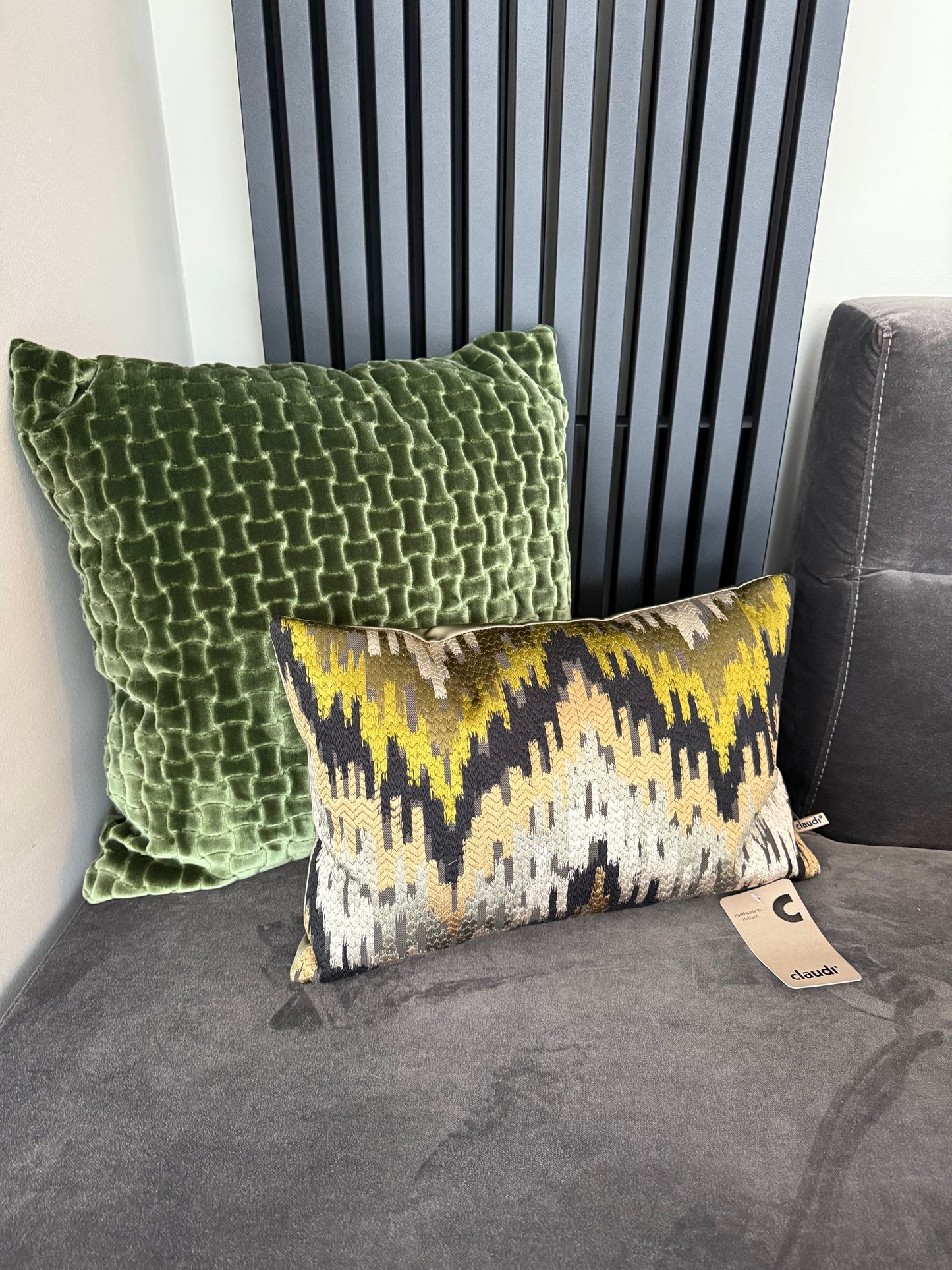 Claudi kussen Counter Olive 50x50cm