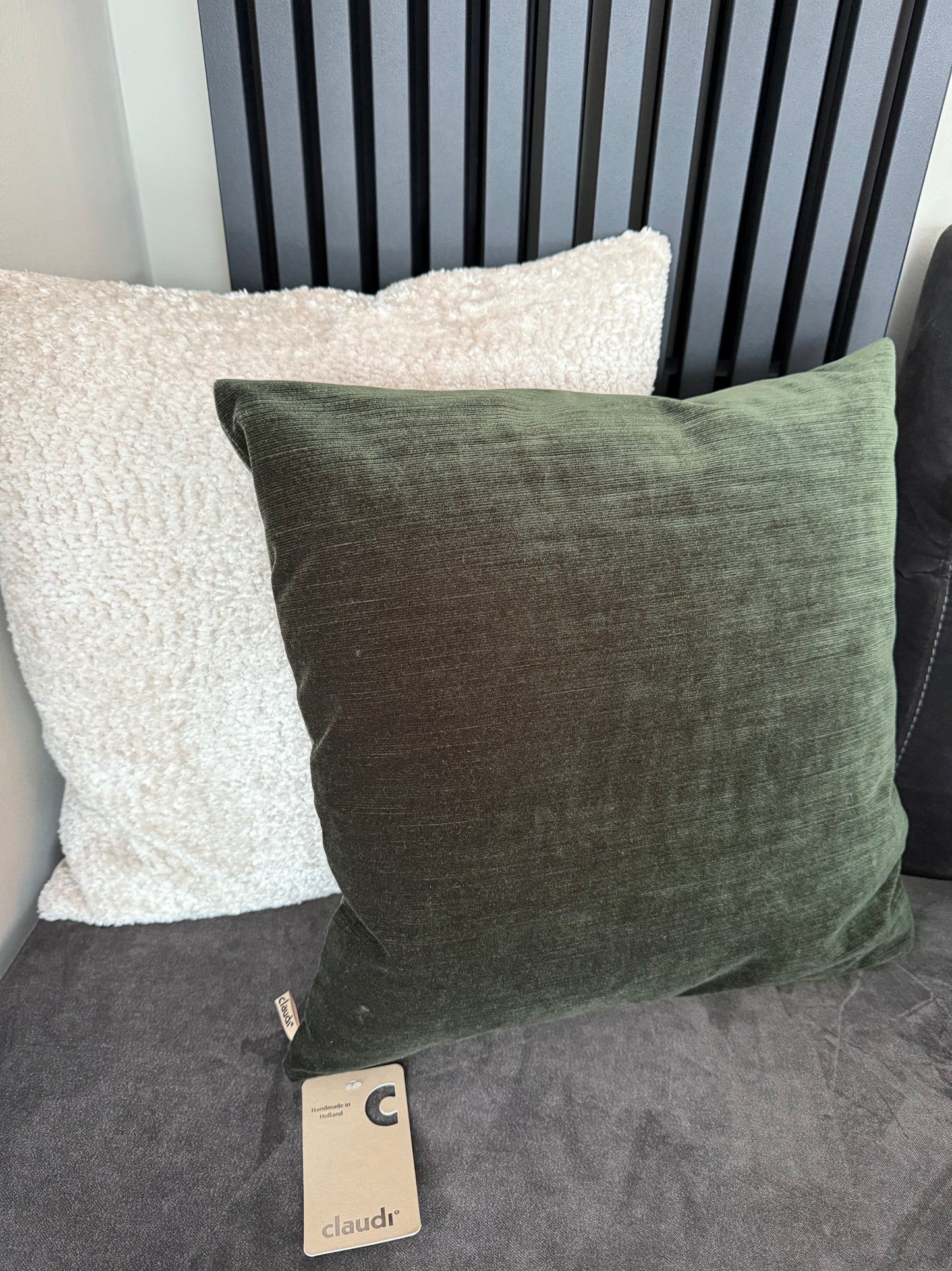 Claudi kussen Glavez 45x45cm Dark Green