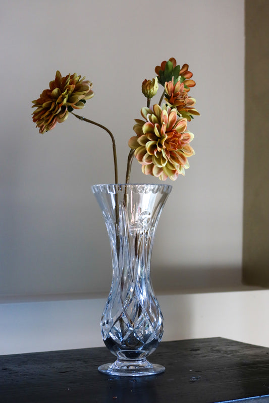 Vaas glas, vintage look 26hx10d