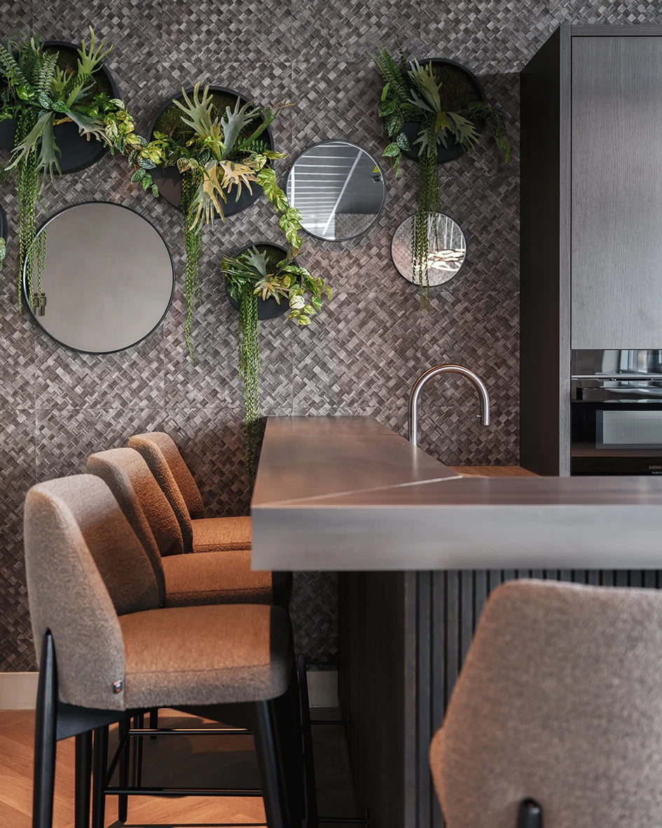 Janus Zwart/Groen D50 incl kunstplanten en bevestigingsmaterialen