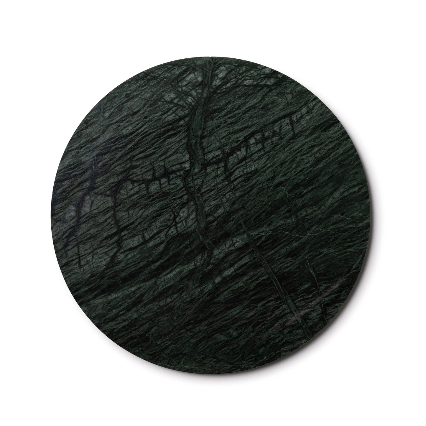Marmer dienblad rond Ø30cm groen