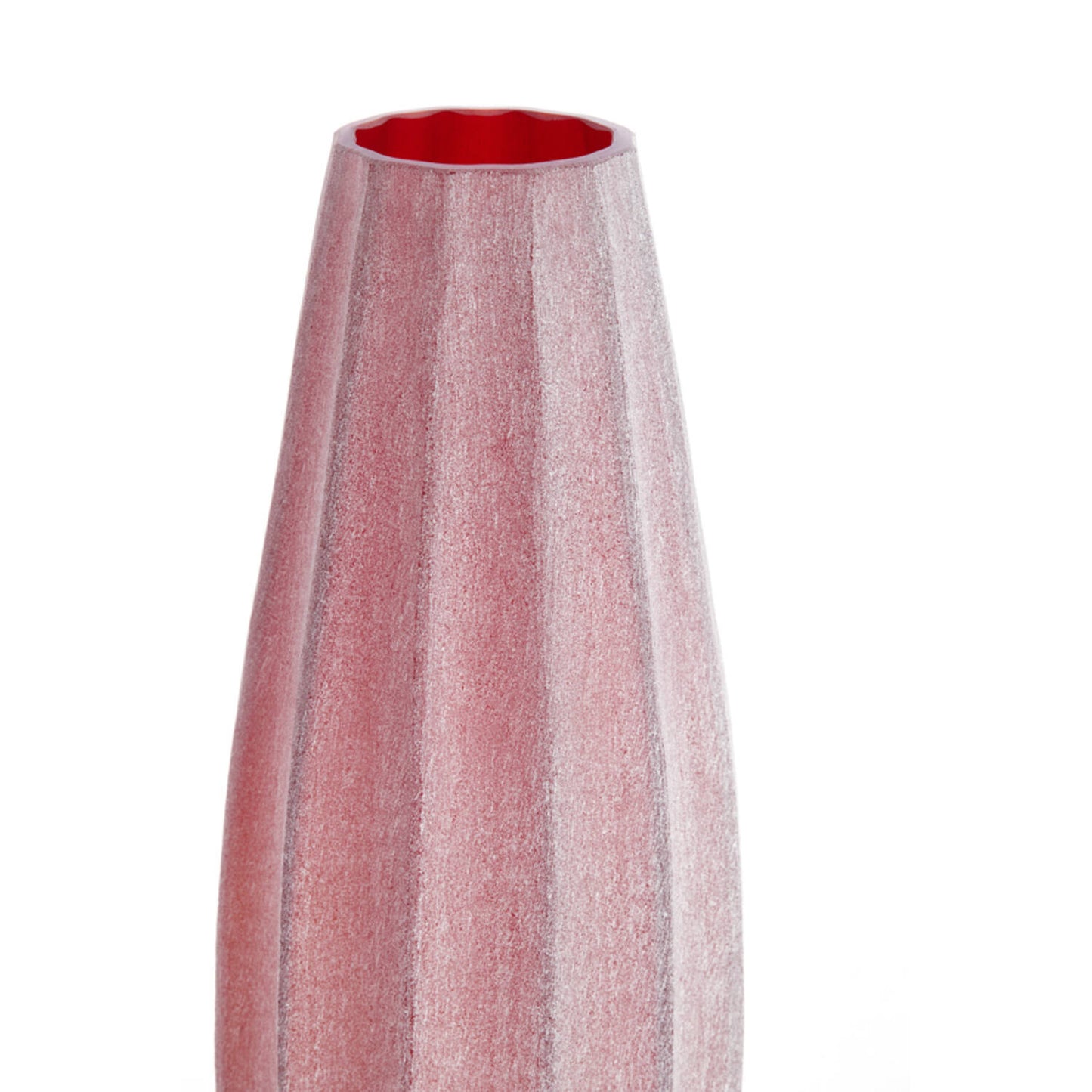 Vaas Ø17,5x44,5 cm BRADLEY glas bordeaux
