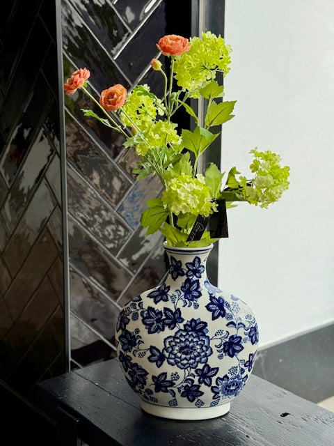 Vaas Delfts blauw/wit look 26hx32bx12d
