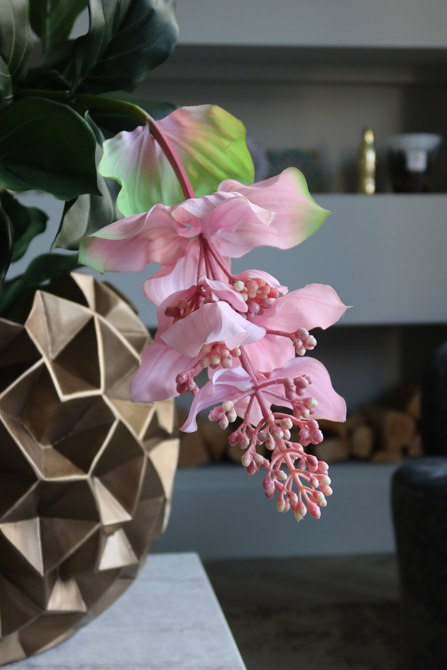 Interieur Reset - Medinilla zijden kunstplant (Excl Pot)