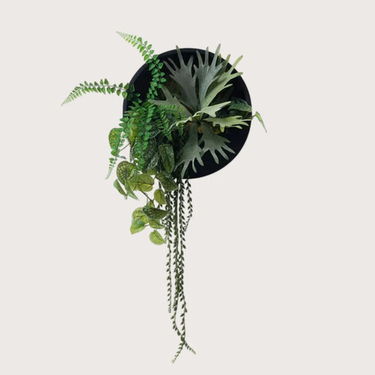 Jan Zwart/Groen D40 incl. kunstplanten en bevestigingsmaterialen