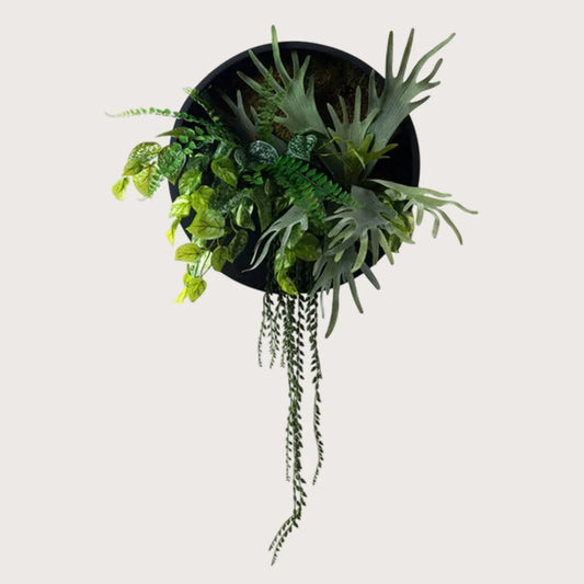 Janus Zwart/Groen D50 incl kunstplanten en bevestigingsmaterialen