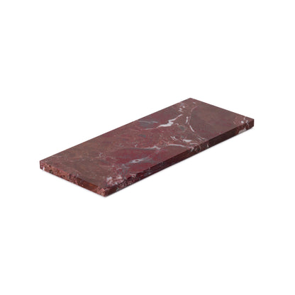 Marmer dienblad rechthoek M rood 15x30 cm