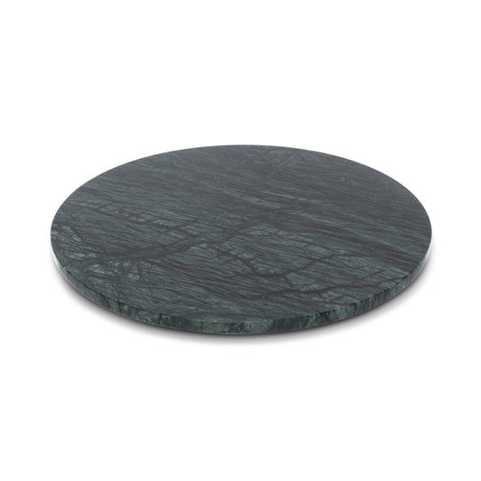 Marmer dienblad rond Ø30cm groen