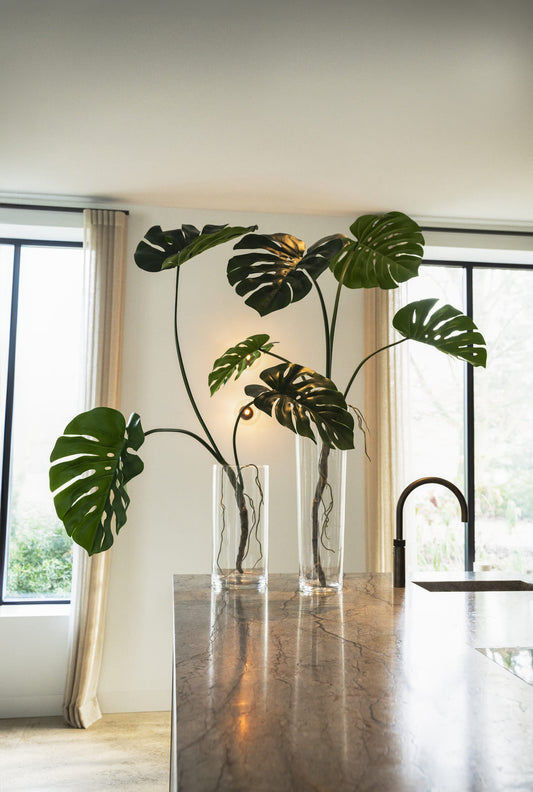 Monstera zijden kunsttak 140cm