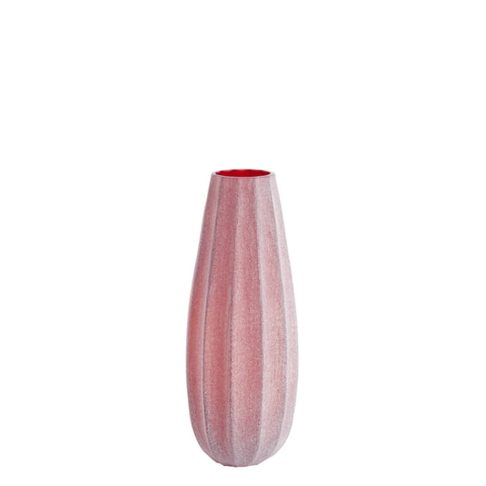 Vaas Ø17,5x44,5 cm BRADLEY glas bordeaux